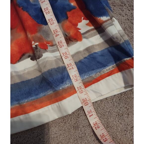 Outback Red Strapless Dress Watercolor Size 4 - Picture 8 of 8